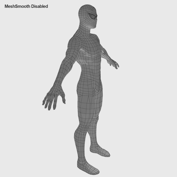 spiderman rigged biped 3d max - Spiderman Classic by Render Steel