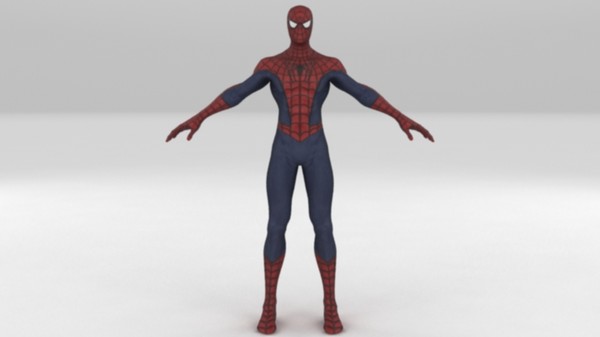 spiderman rigged biped 3d max - Spiderman Classic by Render Steel