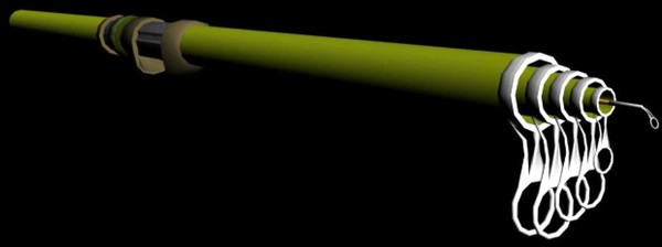 3d model fishing rod - Fishing Rod by MUROGUE