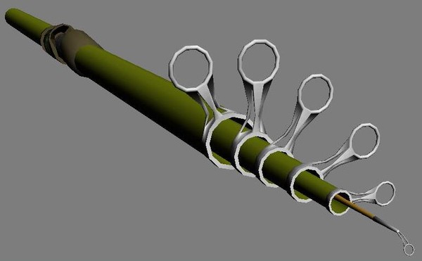 3d model fishing rod - Fishing Rod by MUROGUE