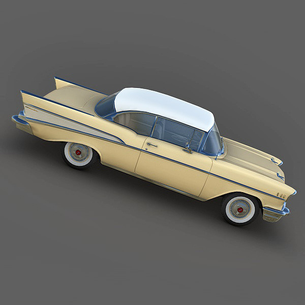 chevrolet bel air 1957 3d c4d - Chevrolet Bel Air 1957 by Mirage3D