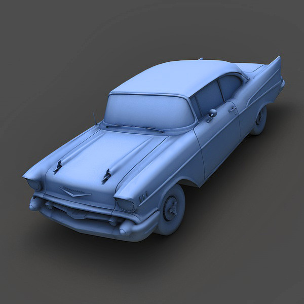 chevrolet bel air 1957 3d c4d - Chevrolet Bel Air 1957 by Mirage3D