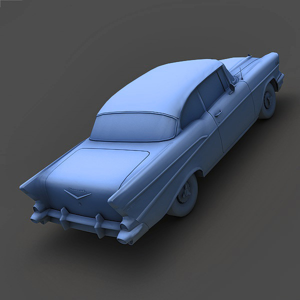 chevrolet bel air 1957 3d c4d - Chevrolet Bel Air 1957 by Mirage3D