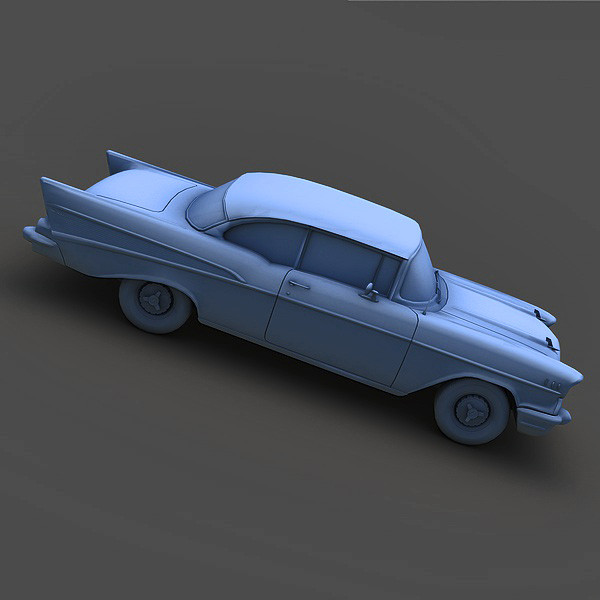 chevrolet bel air 1957 3d c4d - Chevrolet Bel Air 1957 by Mirage3D