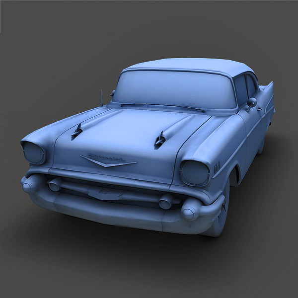 chevrolet bel air 1957 3d c4d - Chevrolet Bel Air 1957 by Mirage3D