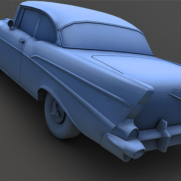 chevrolet bel air 1957 3d c4d - Chevrolet Bel Air 1957 by Mirage3D