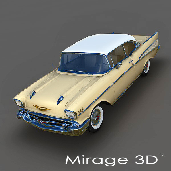 chevrolet bel air 1957 3d c4d - Chevrolet Bel Air 1957 by Mirage3D