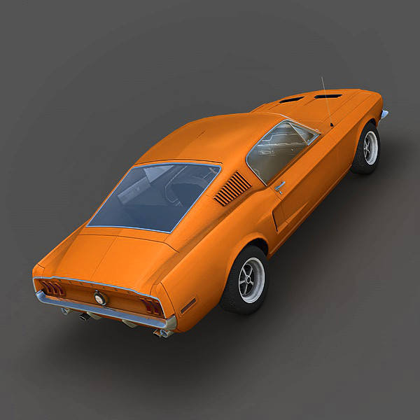 maya mustang bullit 1967 - Ford Mustang Bullit 1967 by Mirage3D