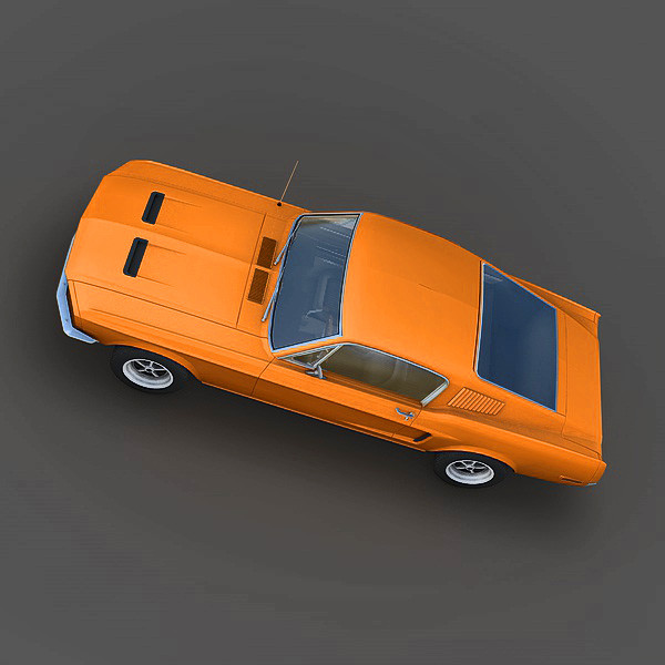 maya mustang bullit 1967 - Ford Mustang Bullit 1967 by Mirage3D
