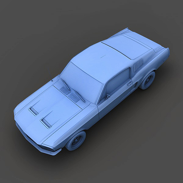 maya mustang bullit 1967 - Ford Mustang Bullit 1967 by Mirage3D