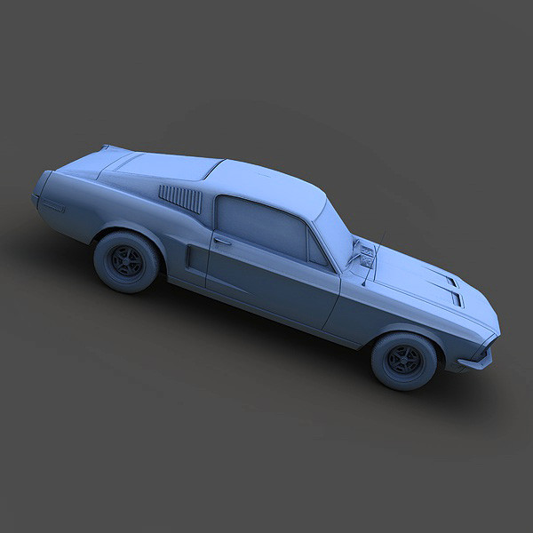 maya mustang bullit 1967 - Ford Mustang Bullit 1967 by Mirage3D