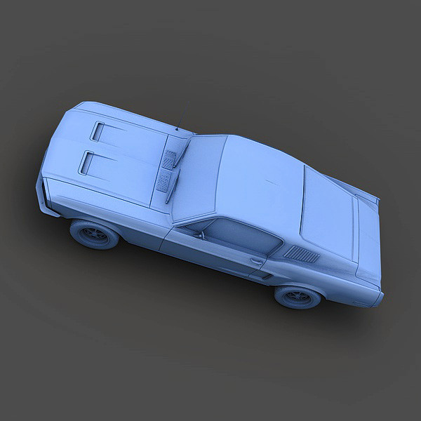 maya mustang bullit 1967 - Ford Mustang Bullit 1967 by Mirage3D