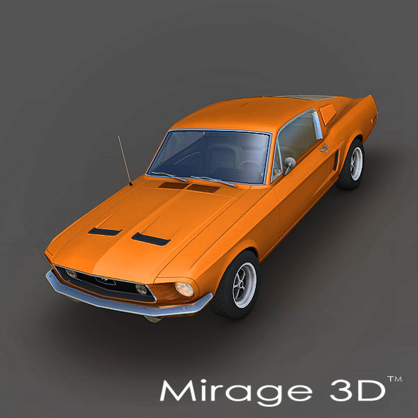 maya mustang bullit 1967 - Ford Mustang Bullit 1967 by Mirage3D