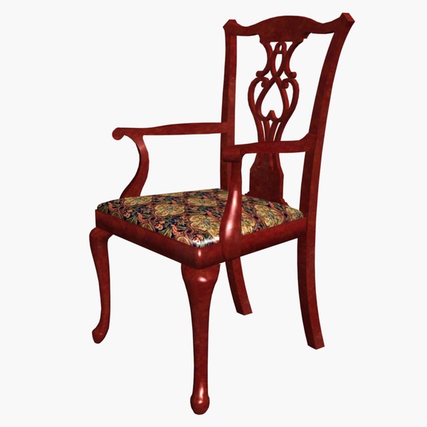 maya chippendale chair - Chippendale Chair by chaosfractal