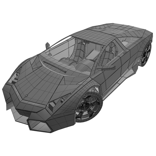 3ds max lamborghini reventon - Lamborghini Reventon by Render Steel