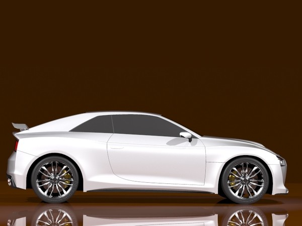 3d audi quattro concept 2010 - Audi Quattro Concept 2010 by laguf