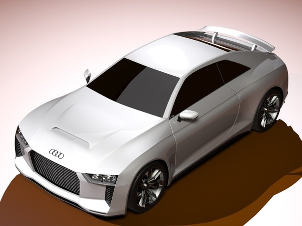 3d audi quattro concept 2010 - Audi Quattro Concept 2010 by laguf