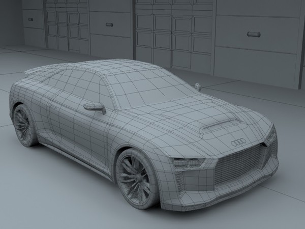 3d audi quattro concept 2010 - Audi Quattro Concept 2010 by laguf