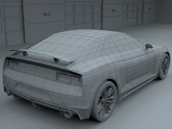 3d audi quattro concept 2010 - Audi Quattro Concept 2010 by laguf