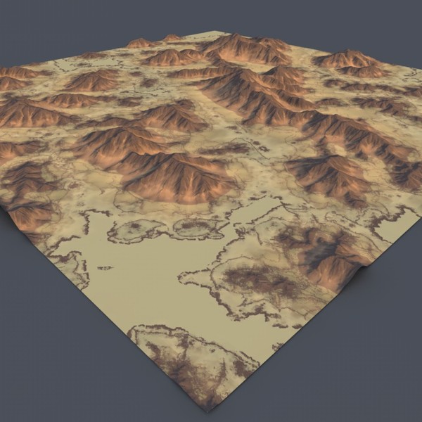 3d terrain model - Lowpoly_Terrain by ERLHN