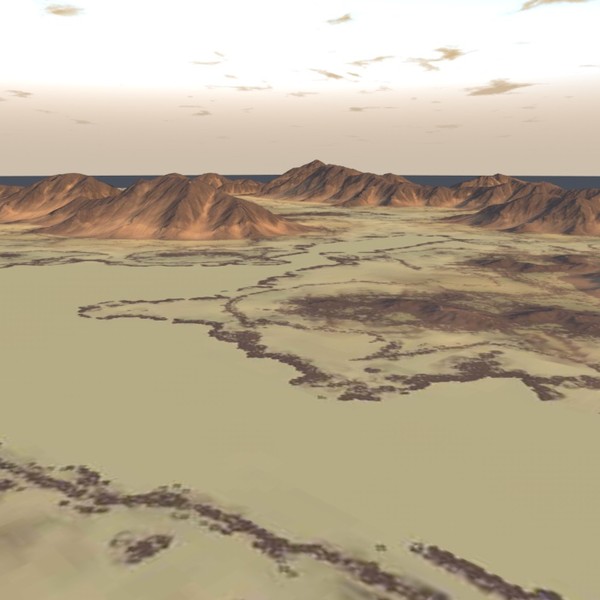 3d terrain model - Lowpoly_Terrain by ERLHN