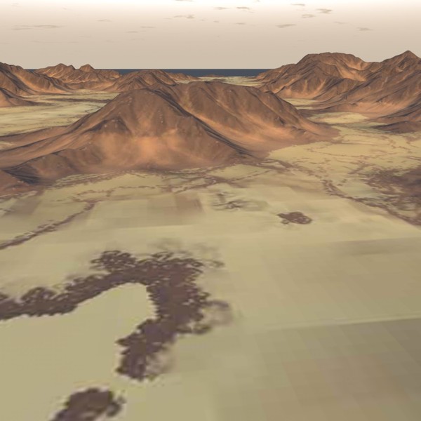 3d terrain model - Lowpoly_Terrain by ERLHN