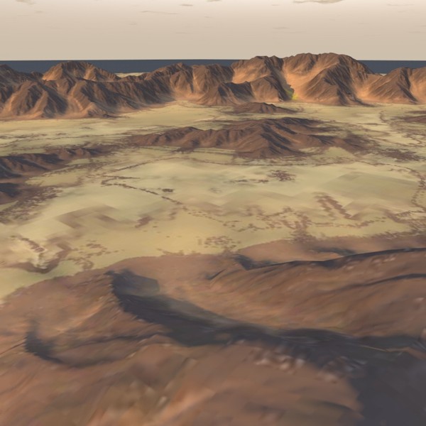 3d terrain model - Lowpoly_Terrain by ERLHN