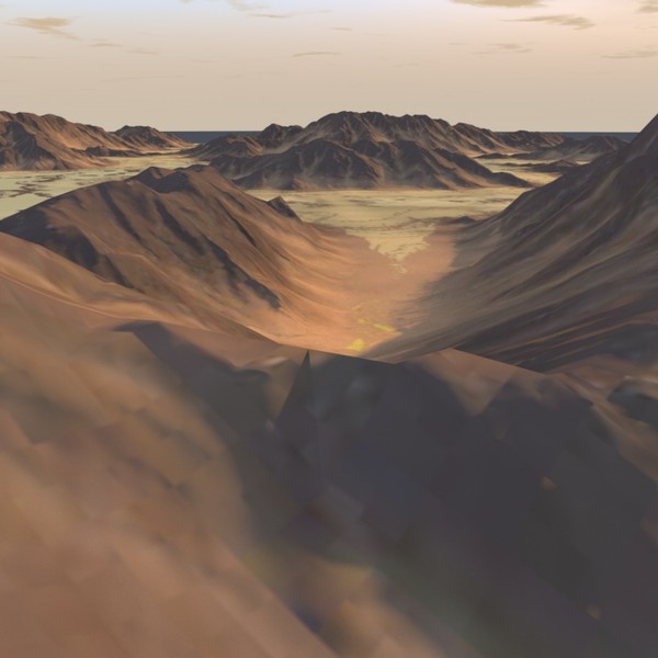3d terrain model - Lowpoly_Terrain by ERLHN