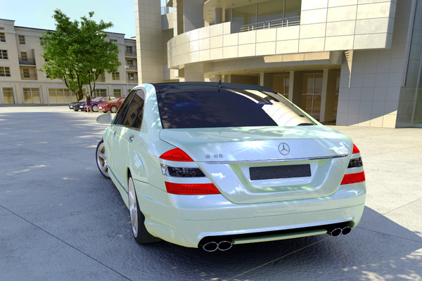 3d model mercedes benz s65 amg - Mercedes Benz S65 AMG by murkur
