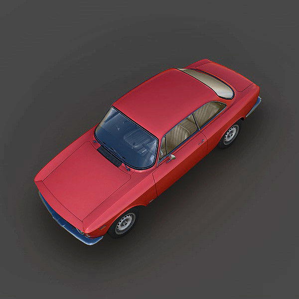 3d model of alfa romeo giulia sprint - Alfa Romeo Giulia Sprint 1600 GTA Stradale (1965) by Mirage3D