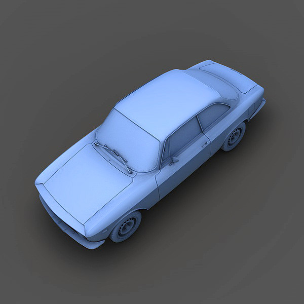 3d model of alfa romeo giulia sprint - Alfa Romeo Giulia Sprint 1600 GTA Stradale (1965) by Mirage3D