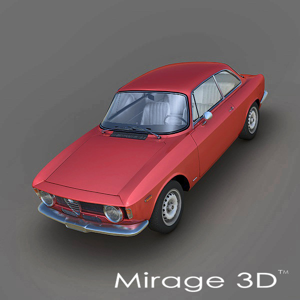 3d model of alfa romeo giulia sprint - Alfa Romeo Giulia Sprint 1600 GTA Stradale (1965) by Mirage3D