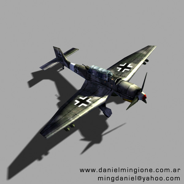 3ds max german stuka fighter - Stuka.rar by MingDaniel