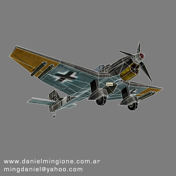 3ds max german stuka fighter - Stuka.rar by MingDaniel