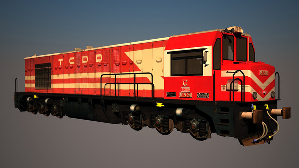 3d model tcdd locomotive - TCDD DE 24000 by oguz33