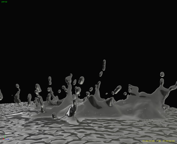 splash liquid 3d obj - Liquid Splash 04 by bitseq