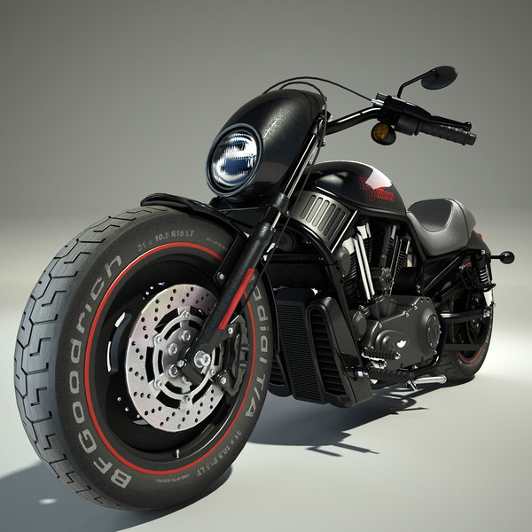 3ds max harley davidson v-rod motorcycle - Harley Davidson V-Rod by Render Steel