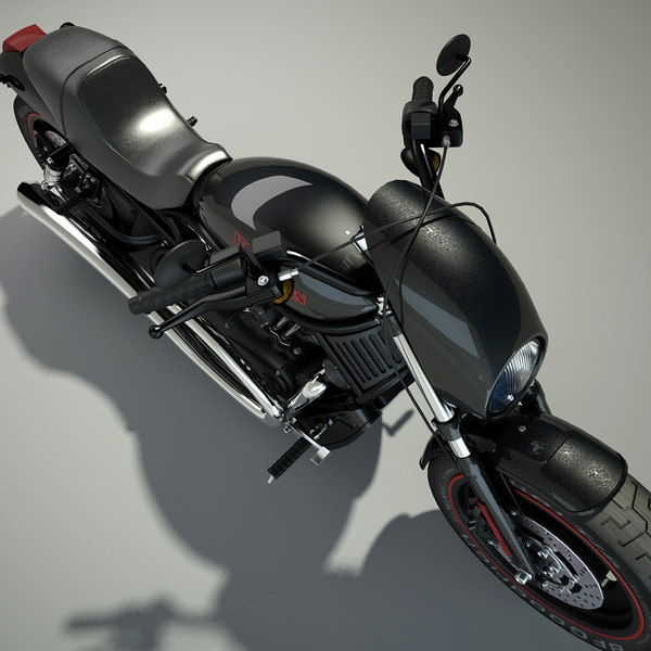 3ds max harley davidson v-rod motorcycle - Harley Davidson V-Rod by Render Steel