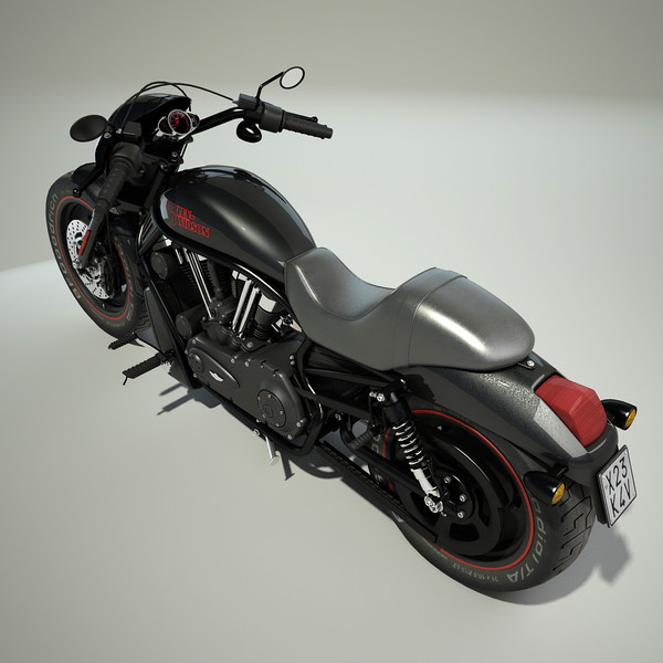 3ds max harley davidson v-rod motorcycle - Harley Davidson V-Rod by Render Steel