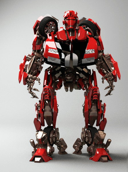 3d model robot cyborg scifi - Jazz by dentonvanzan