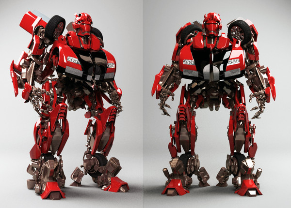 3d model robot cyborg scifi - Jazz by dentonvanzan