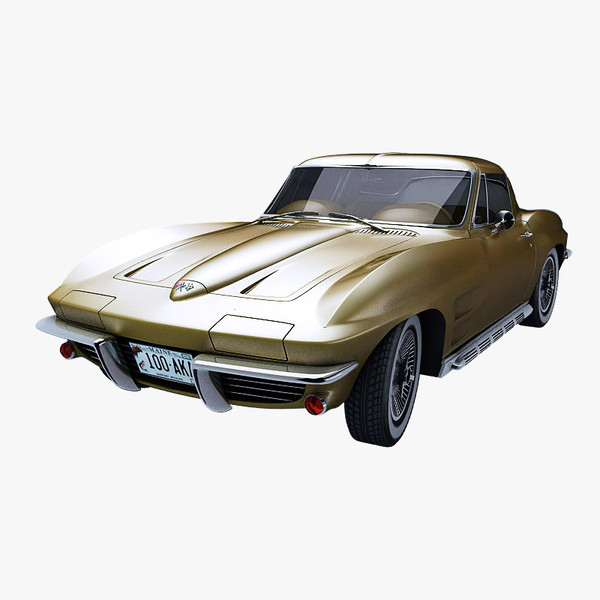 chevrolet corvette stringray 3d model - Chevrolet Corvette Stringray 1963 by guillaume_44