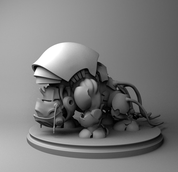 3d model rhino mech - Rhino by dentonvanzan