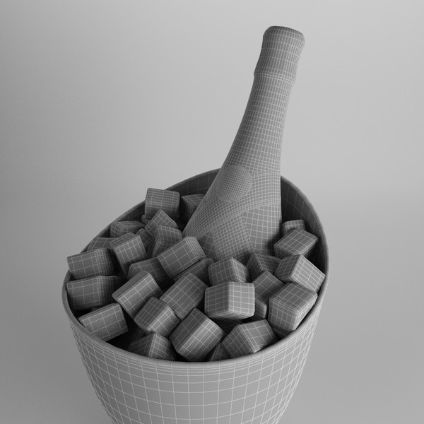 3d model champagne bottle - Champagne by 3dShed