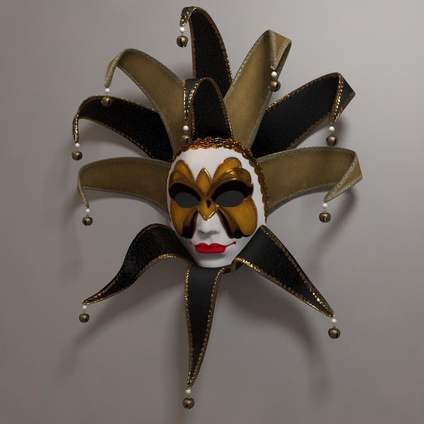 venetian mask 3d max - Venetian Mask A... by iio