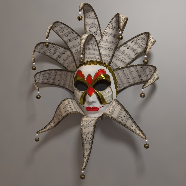 venetian mask 3d max - Venetian Mask A... by iio