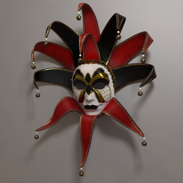 venetian mask 3d max - Venetian Mask A... by iio