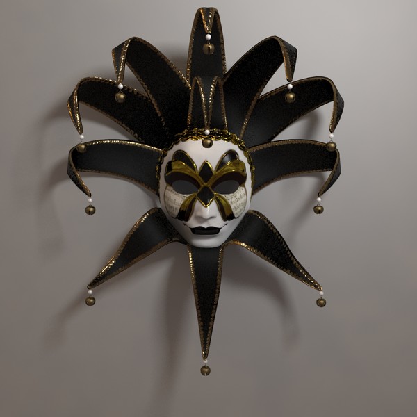 venetian mask 3d max - Venetian Mask A... by iio
