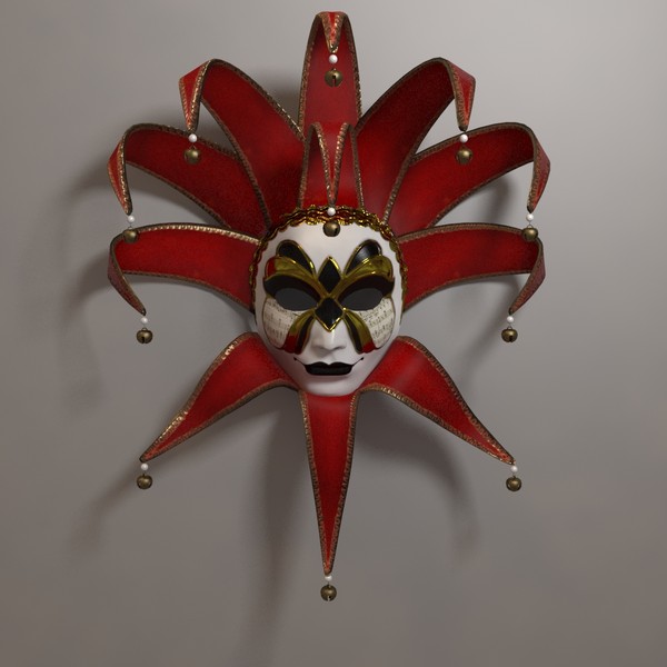 venetian mask 3d max - Venetian Mask A... by iio