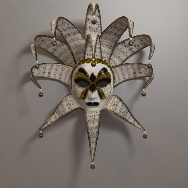 venetian mask 3d max - Venetian Mask A... by iio